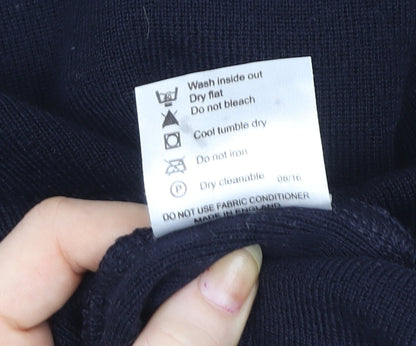 Stevensons Boys Black V-Neck School Knitted Acrylic Pullover 32in