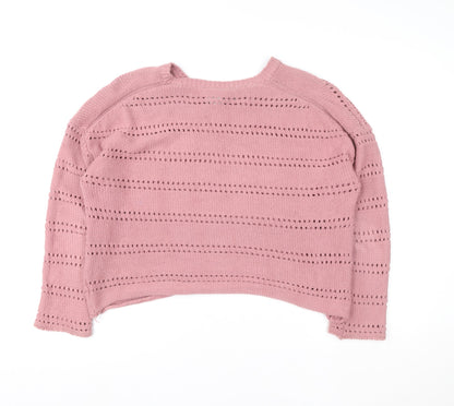 Womens UK Size 12 Thought Pink Pullover Sweatshirt