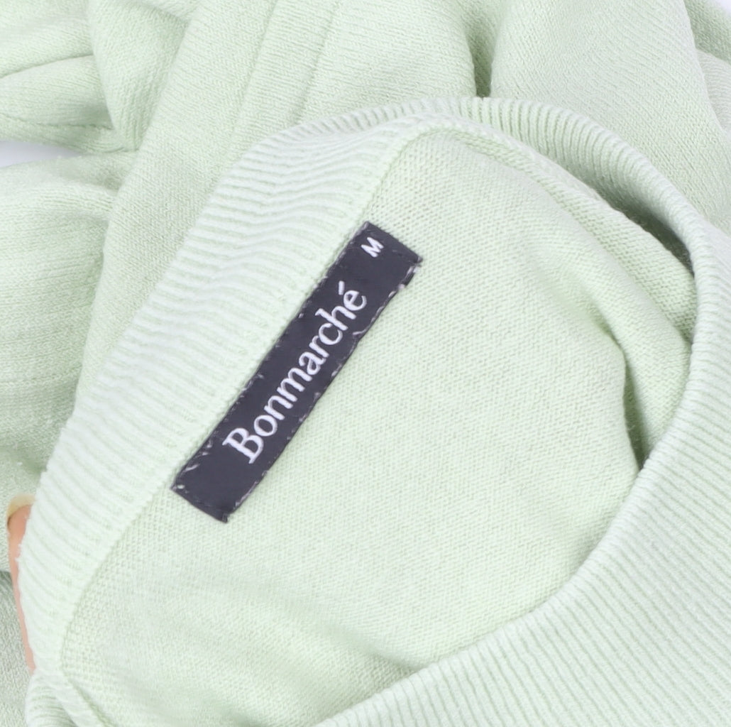 Womens UK Size M Bonmarché Green Pullover Sweatshirt