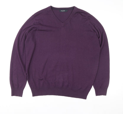 Mens UK Size M James Pringle Purple Pullover Sweatshirt