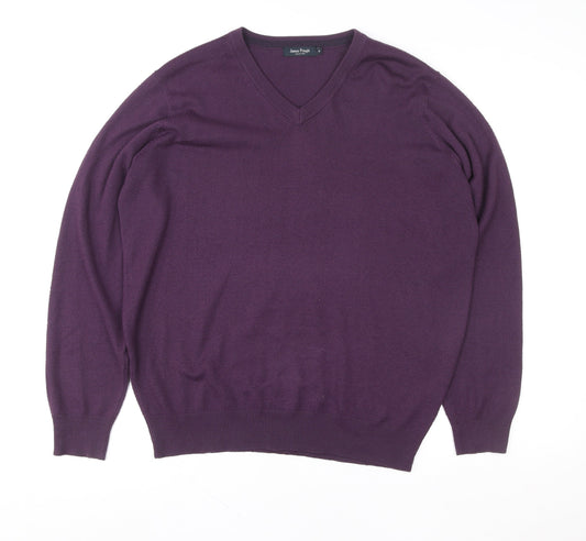 Mens UK Size M James Pringle Purple Pullover Sweatshirt