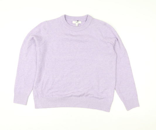 Womens UK Size M Marks and Spencer Purple Pullover Jumper