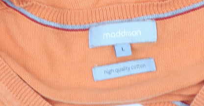 Womens UK Size L Maddison Orange Pullover Sweatshirt