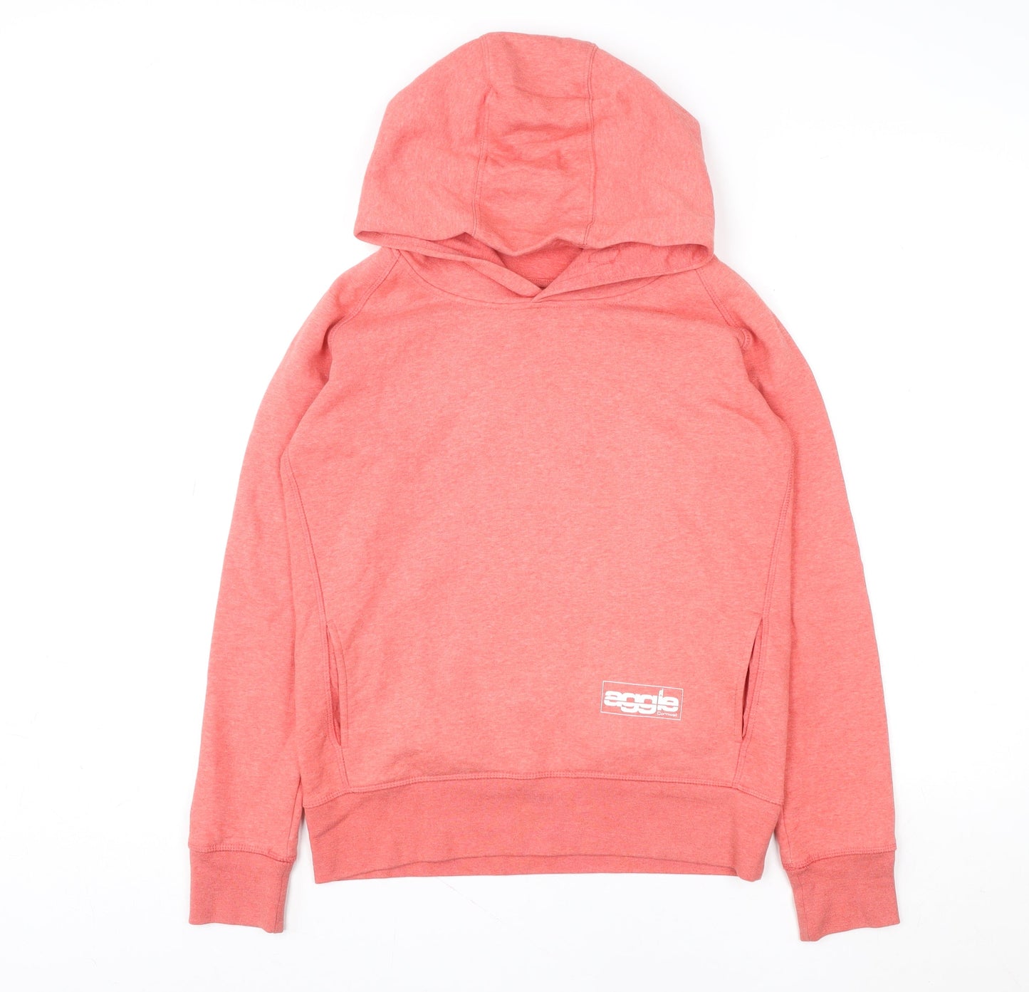 Womens UK Size M Eagle Pink Pullover Hoodie