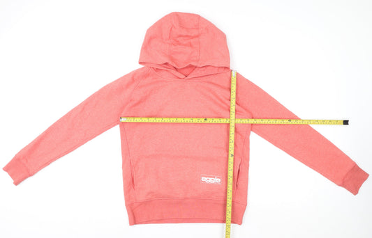 Womens UK Size M Eagle Pink Pullover Hoodie