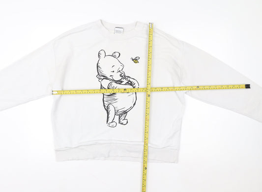 Disney at George Women’s Cream Winnie the Pooh Sweatshirt M Cotton Blend