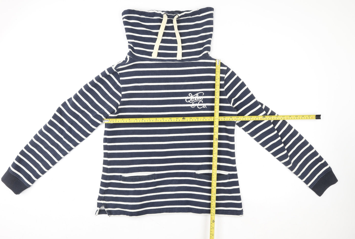 Womens UK Size 12 Quba Sails Blue Pullover Hoodie