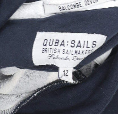 Womens UK Size 12 Quba Sails Blue Pullover Hoodie