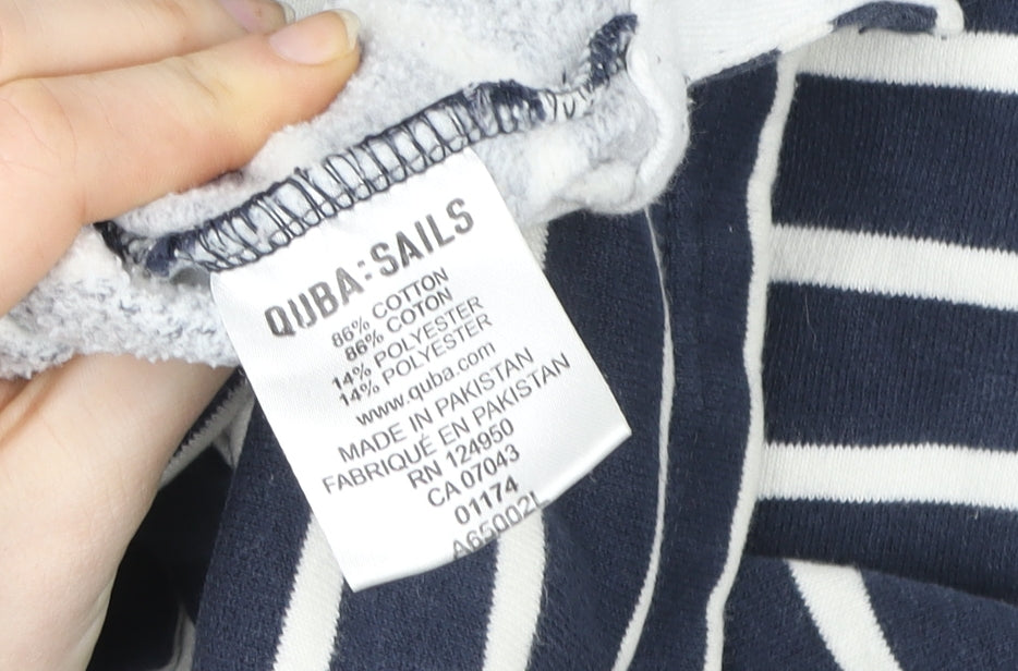Womens UK Size 12 Quba Sails Blue Pullover Hoodie