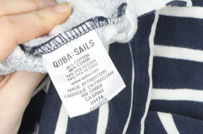 Womens UK Size 12 Quba Sails Blue Pullover Hoodie