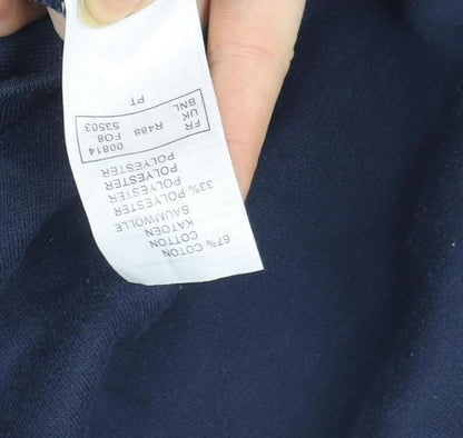 Womens UK Size L Damart Blue Pullover Sweatshirt