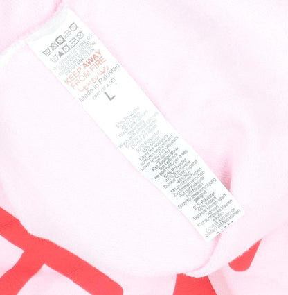 Unisex Adults UK Size L boohooMAN Pink Pullover Hoodie