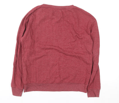 Womens UK Size S Superdry Red Pullover Sweatshirt