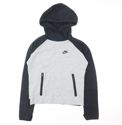 Boys UK Size S Nike Grey Pullover Hoodie