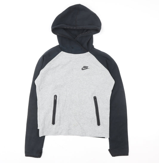 Boys UK Size S Nike Grey Pullover Hoodie