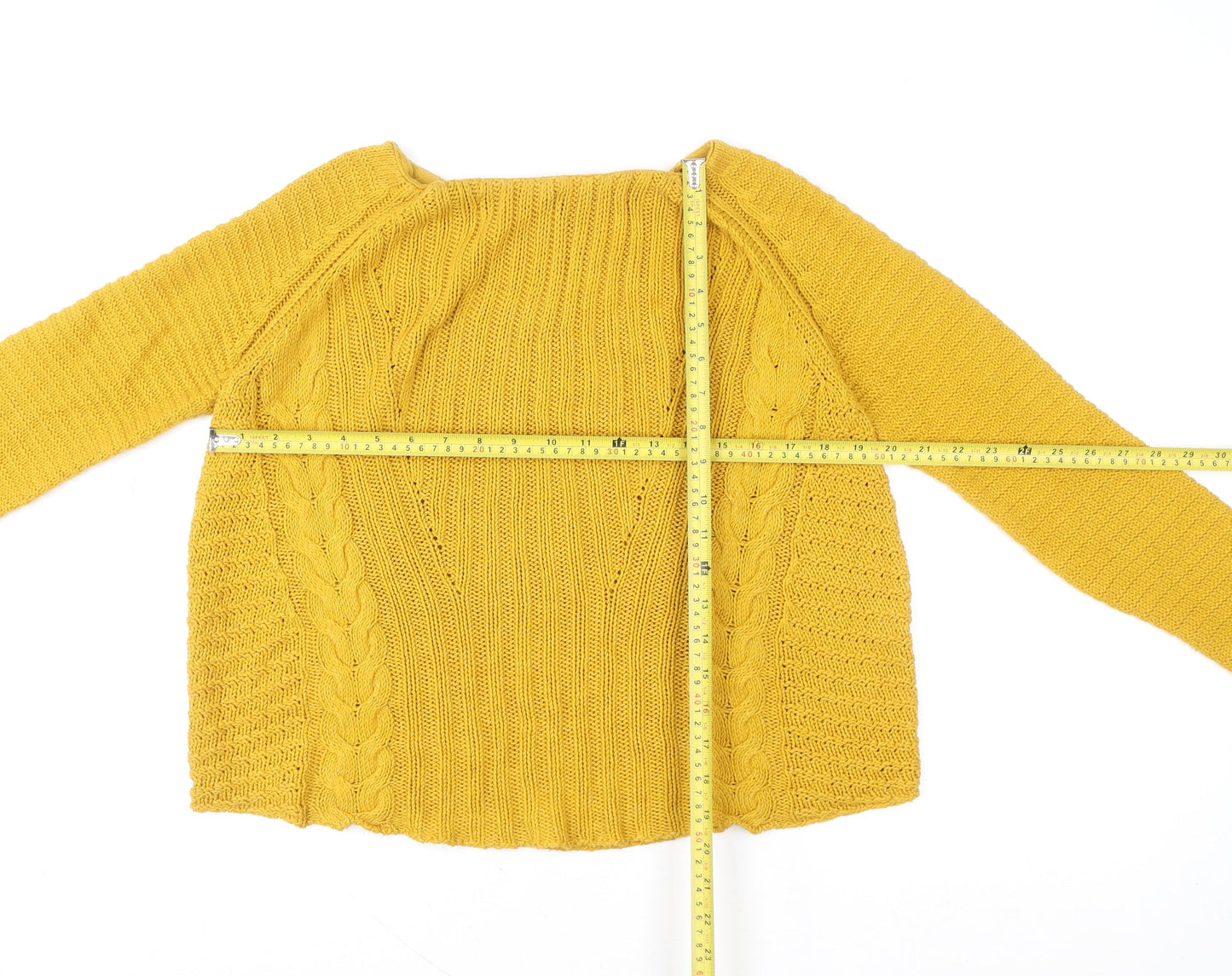 Womens UK Size S Zara Yellow Pullover Sweatshirt