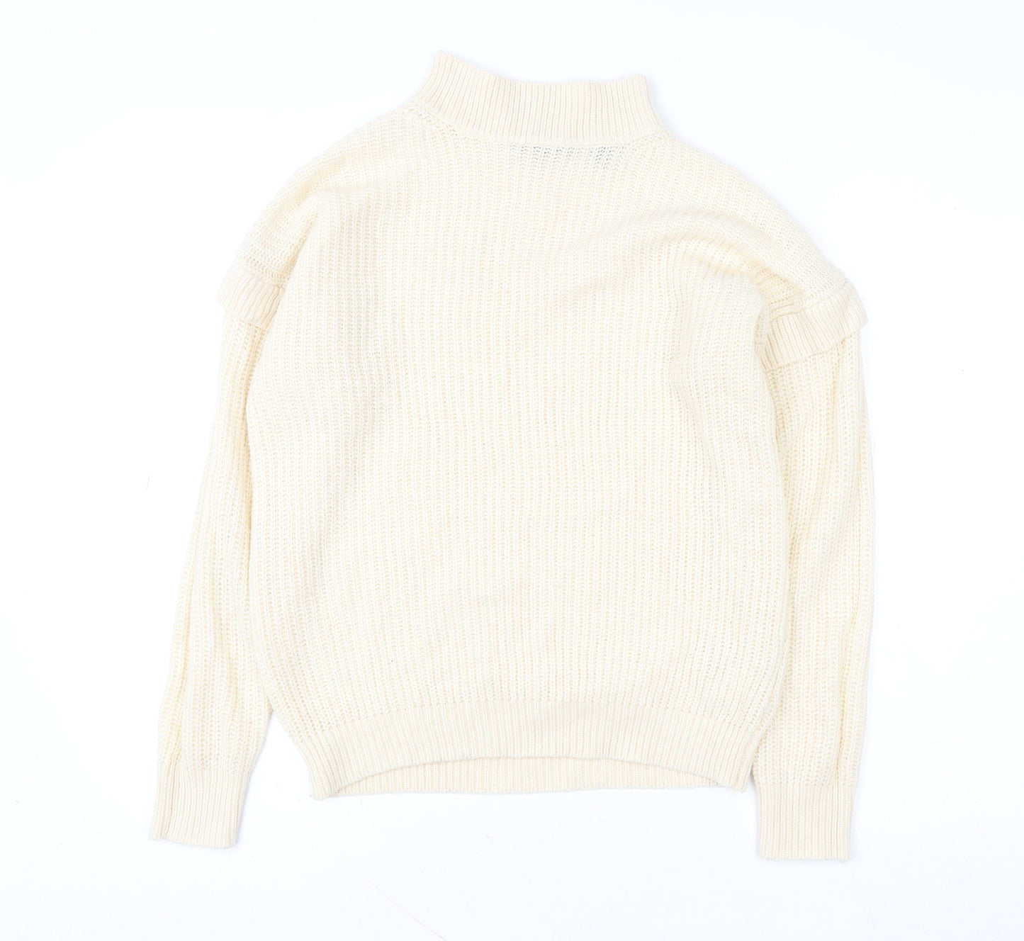 Womens UK Size S Brave Soul Ivory Pullover Sweatshirt