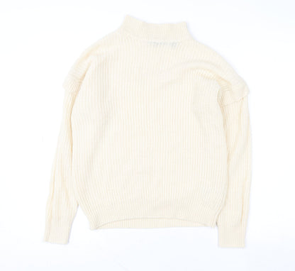 Womens UK Size S Brave Soul Ivory Pullover Sweatshirt