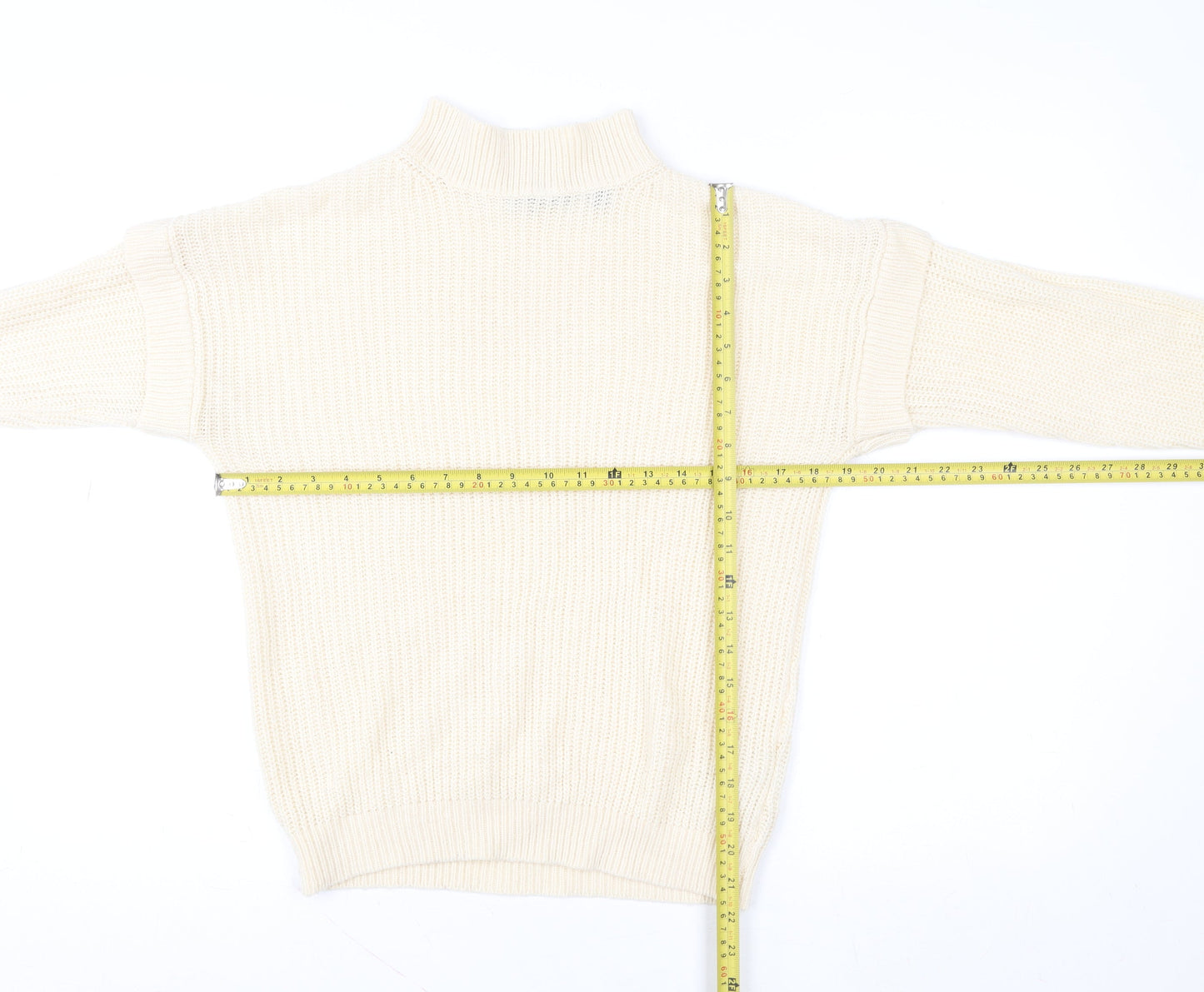 Womens UK Size S Brave Soul Ivory Pullover Sweatshirt