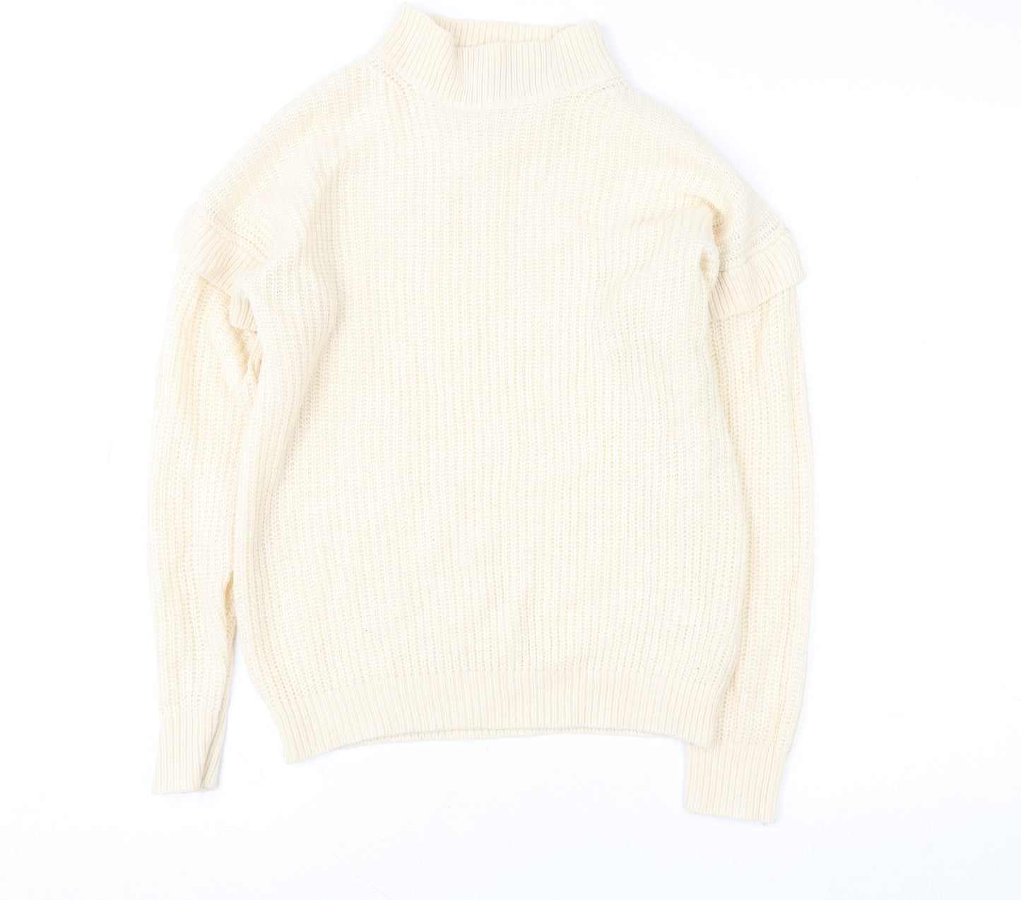 Womens UK Size S Brave Soul Ivory Pullover Sweatshirt
