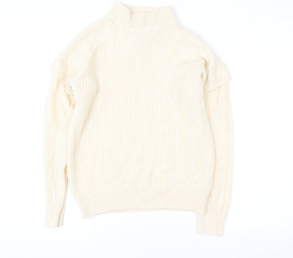 Womens UK Size S Brave Soul Ivory Pullover Sweatshirt