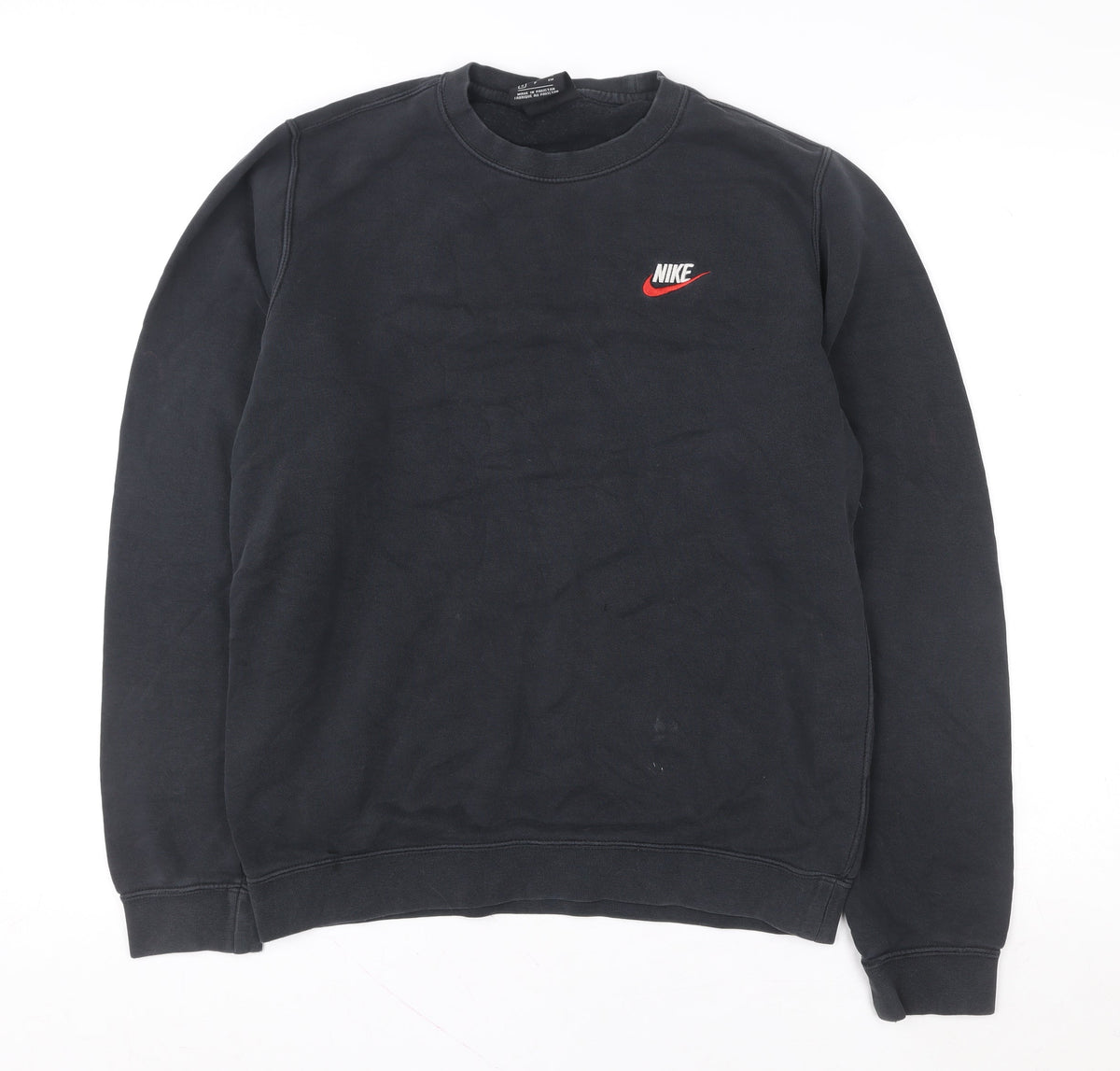 Mens UK Size S Nike Black Pullover Sweatshirt