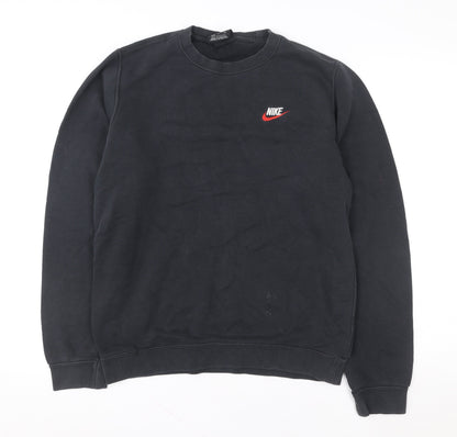 Mens UK Size S Nike Black Pullover Sweatshirt
