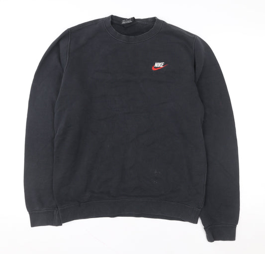 Mens UK Size S Nike Black Pullover Sweatshirt