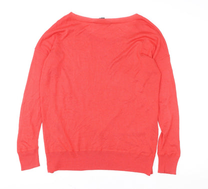 Womens UK Size M French Connection Red Pullover Sweatshirt