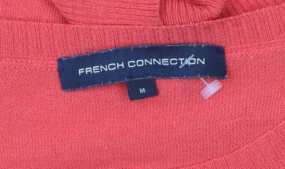 Womens UK Size M French Connection Red Pullover Sweatshirt