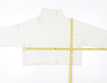 Womens UK Size L New Look Ivory Pullover Jumper