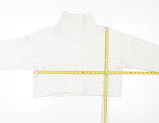 Womens UK Size L New Look Ivory Pullover Jumper
