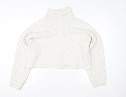Womens UK Size L New Look Ivory Pullover Jumper