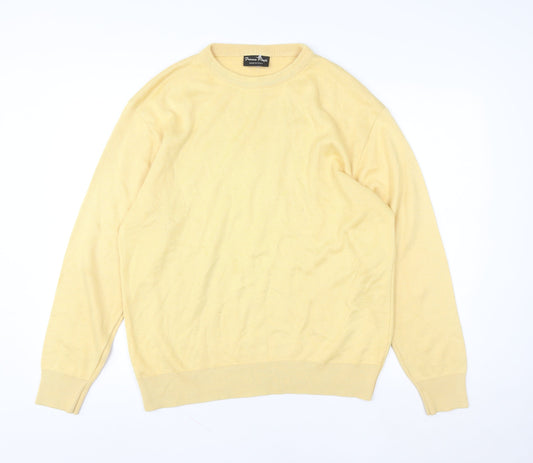 Womens UK Size M Franco Ponti Yellow Pullover Sweatshirt