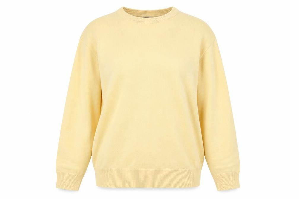 Womens UK Size M Franco Ponti Yellow Pullover Sweatshirt