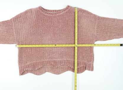 Womens UK Size 8 Zara Pink Pullover Jumper