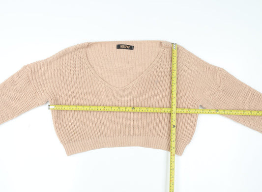 Womens UK Size 6 Misspap Beige Pullover Sweatshirt
