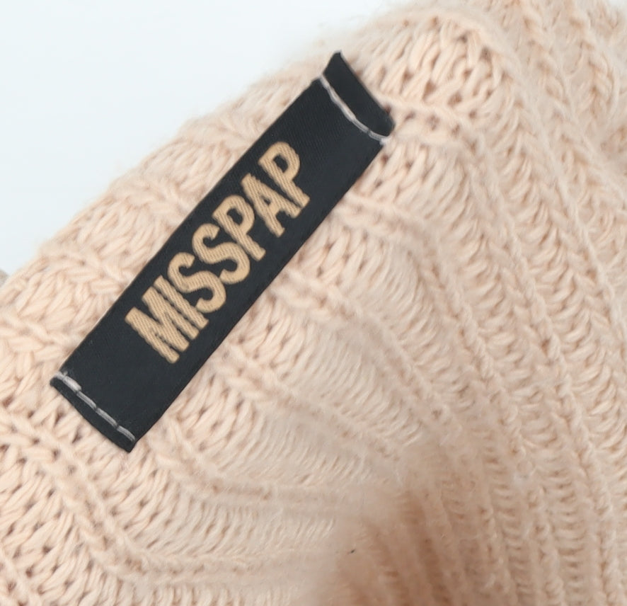 Womens UK Size 6 Misspap Beige Pullover Sweatshirt