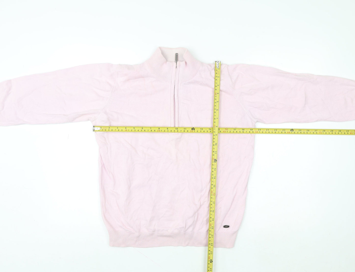 Isle by EWM Girls Pink 100% Cotton 1/2 Zip High Neck Sweatshirt 14-15 Years