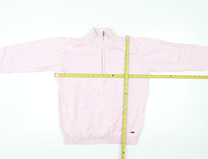 Isle by EWM Girls Pink 100% Cotton 1/2 Zip High Neck Sweatshirt 14-15 Years