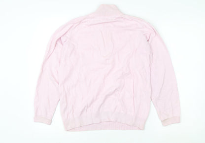 Isle by EWM Girls Pink 100% Cotton 1/2 Zip High Neck Sweatshirt 14-15 Years