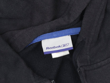 Womens UK Size S Reebok Black Full Zip Hoodie