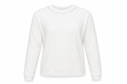Womens UK Size S Marks and Spencer White Pullover Sweatshirt