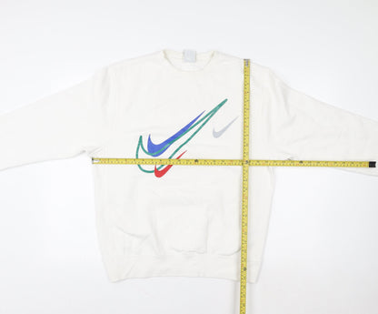 Nike Women's Ivory Small Crew Neck Pullover Sweatshirt