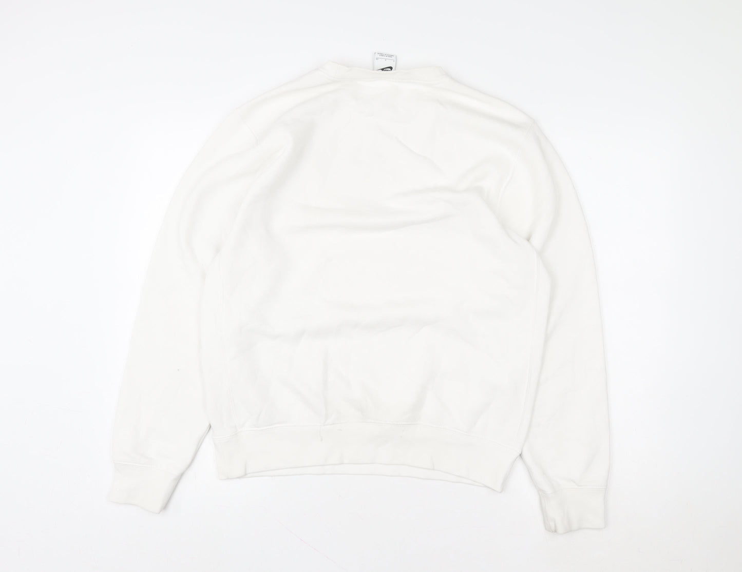 Nike Women's Ivory Small Crew Neck Pullover Sweatshirt