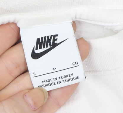 Nike Women's Ivory Small Crew Neck Pullover Sweatshirt