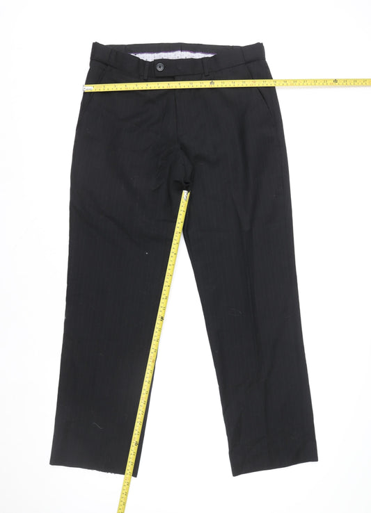 Jeff Banks Men’s Black 34R Straight Leg Dress Trousers