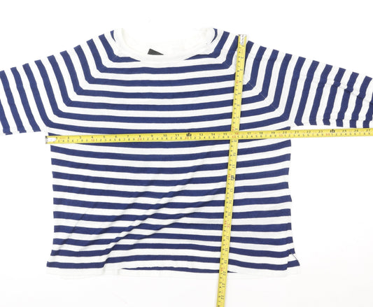 Womens UK Size S Zara Blue Pullover Sweatshirt