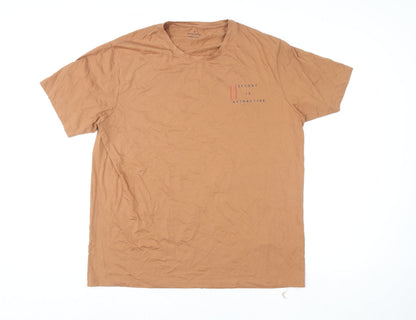 Mens UK Size 2XL Antelopus Outfitters Brown  T-Shirt