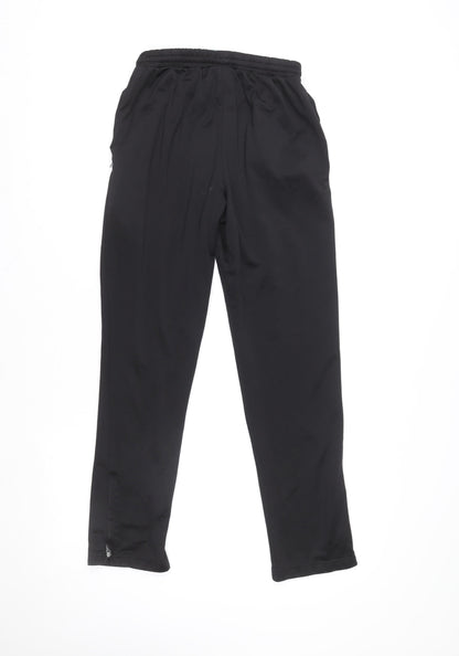 Slazenger Boys Black S Track Pants Lightweight Sports Trousers